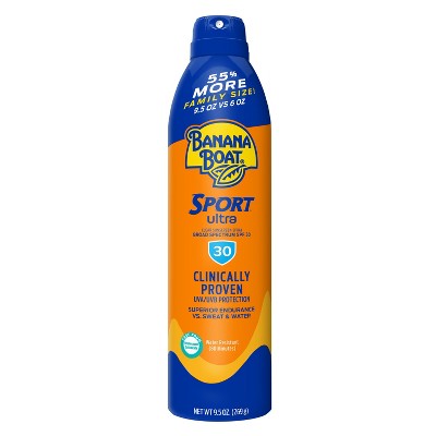Banana Boat Ultra Sport Clear Sunscreen Spray SPF 30 9.5oz - Imperfect Container