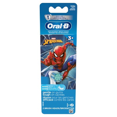 Oral-B Marvel's Spider-Man Kids Extra Soft Replacement Brush Heads 2ct - Imperfect Box