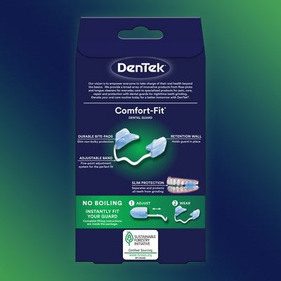 Protector dental DenTek Comfort-Fit para bruxismo nocturno (2 unidades, con estuche) - Caja imperfecta