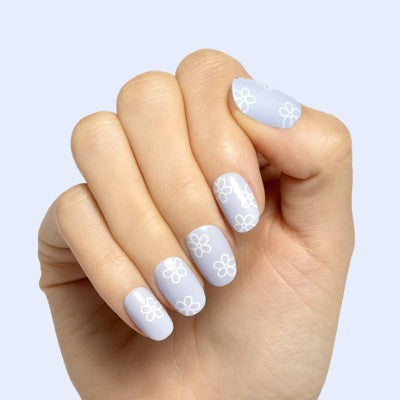 Olive & June Fake Nails S Round Floral Doodle 32ct - New