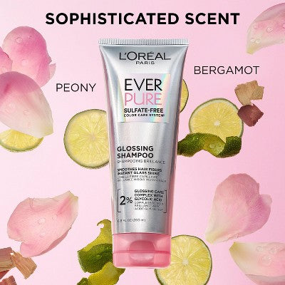 Mascarilla laminadora y brillante L'Oréal Paris EverPure sin sulfatos, 147 ml (5.1 oz líq.) - Envase imperfecto