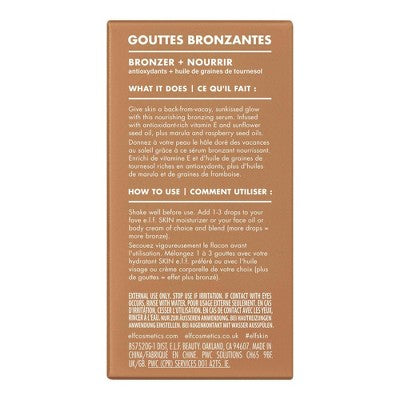 e.l.f. SKIN Bronzing Drops Pure Gold 1 fl oz - Imperfect ox