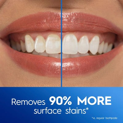 Crest 3D White Advanced Teeth Whitening Toothpaste 3.3oz/3pk - Imperfect Box
