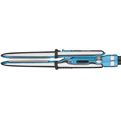 Plancha alisadora mini BaBylissPRO Nano Titanium Prima2000 de acero inoxidable, color azul, 19 mm (caja imperfecta)