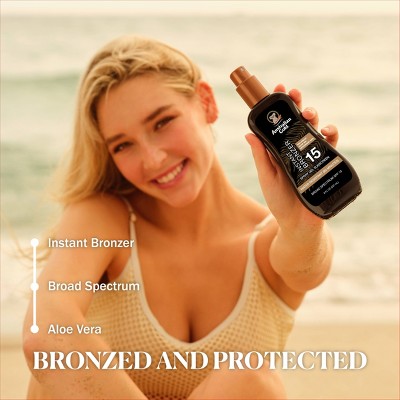Australian Gold SPF 15 Spray Gel with Bronzer & Soothing Aloe 2ct/16 fl oz - New