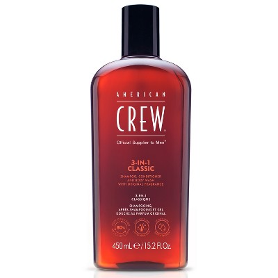 Champú, acondicionador y gel de baño 3 en 1 American Crew, 453 ml (15.2 oz) - Envase imperfecto