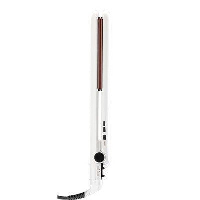 Plancha de pelo de cerámica doble Conair blanca de 1" - Caja imperfecta