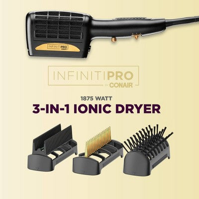 Secador de pelo 3 en 1 Conair dorado de 1875 vatios - Imperfect Box