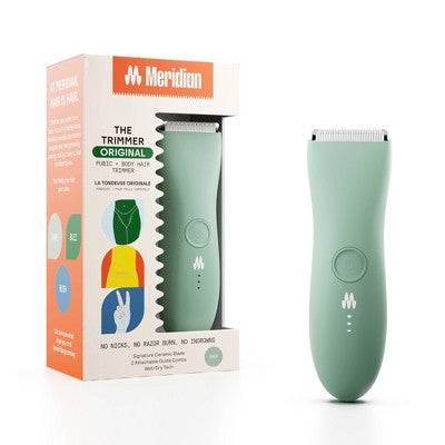 Recortador de vello púbico y corporal Meridian Trimmer Original para hombres y mujeres, recortador de cintura, testículos y zona del bikini - Salvia