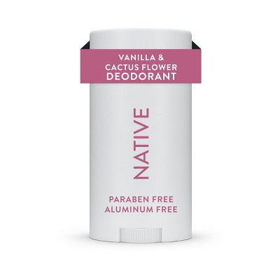 Desodorante sólido Native para mujer y hombre - Vainilla y flor de cactus 2.65 oz - Nuevo