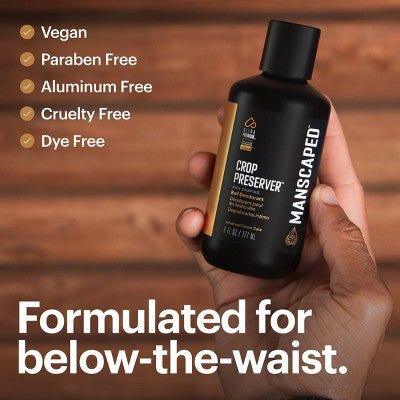 MANSCAPED Crop Preserver Men's Groin; Body Deodorant Moisturizer 6 fl oz - New