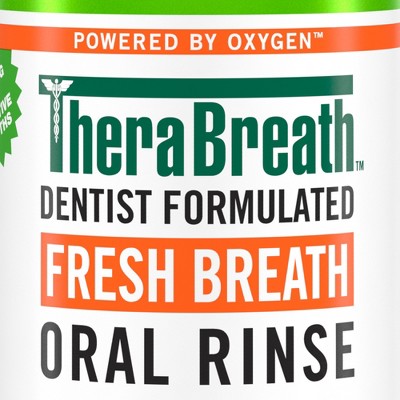 Enjuague bucal TheraBreath Fresh Breath sin alcohol, menta suave, 16 onzas líquidas - Nuevo