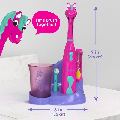 Cepillo de dientes electrónico infantil Brusheez Prancy the Pony - Caja imperfecta