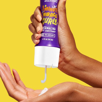 Acondicionador profundo desenredante Aussie 3 Minutes Miracle Curls 8 fl oz - Nuevo