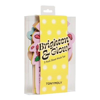 TONYMOLY Brighten & Glow Sheet Mask Set - New
