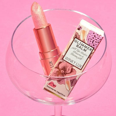 Winky Lux Glimmer Balm Lip Stain Rose 0.13oz - New