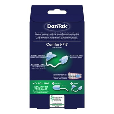 Protector dental DenTek Comfort-Fit para bruxismo nocturno (2 unidades, con estuche) - Caja imperfecta