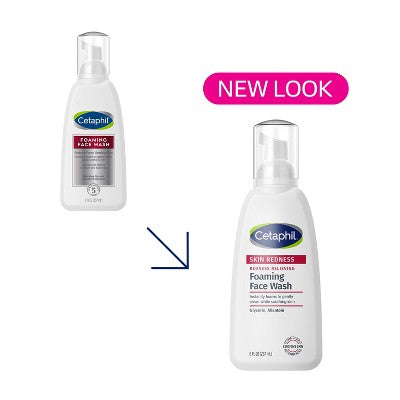 Cetaphil Foaming Face Wash Facial Cleanser for Redness Prone Skin 8 fl oz - New