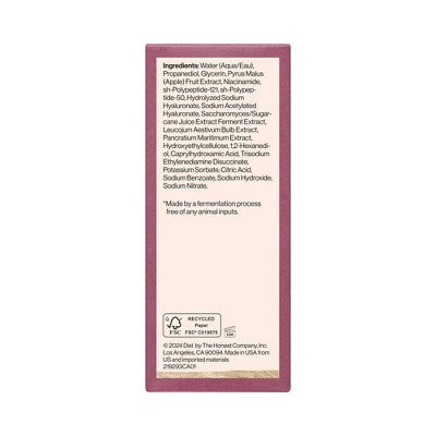 Suero reafirmante y uniforme antiedad Honest Beauty 1.0 fl oz - Caja Imperfect
