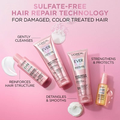 L'Oreal Paris EverPure Sulfate Free Bond Repair Color Care Shampoo 6.8 fl oz - New