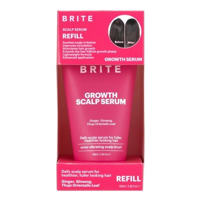 Recarga de suero para el crecimiento del cuero cabelludo BRITE 3.38 fl oz - Caja Imperfect