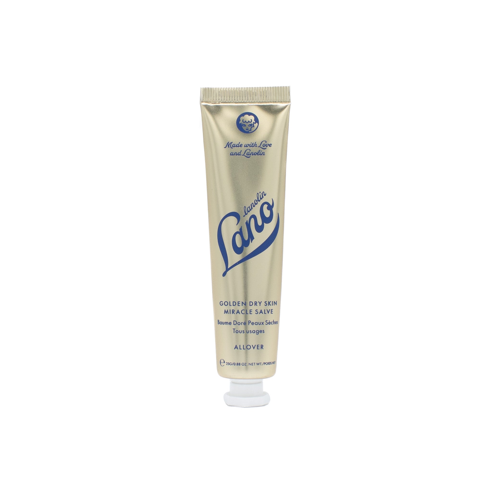 Loción bálsamo Lanolips Golden para piel seca 0.88 oz - Nuevo