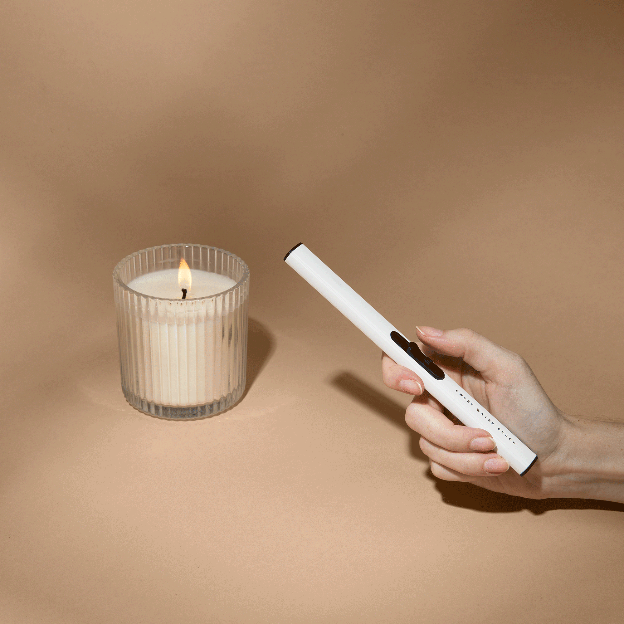 White Electric Lighter