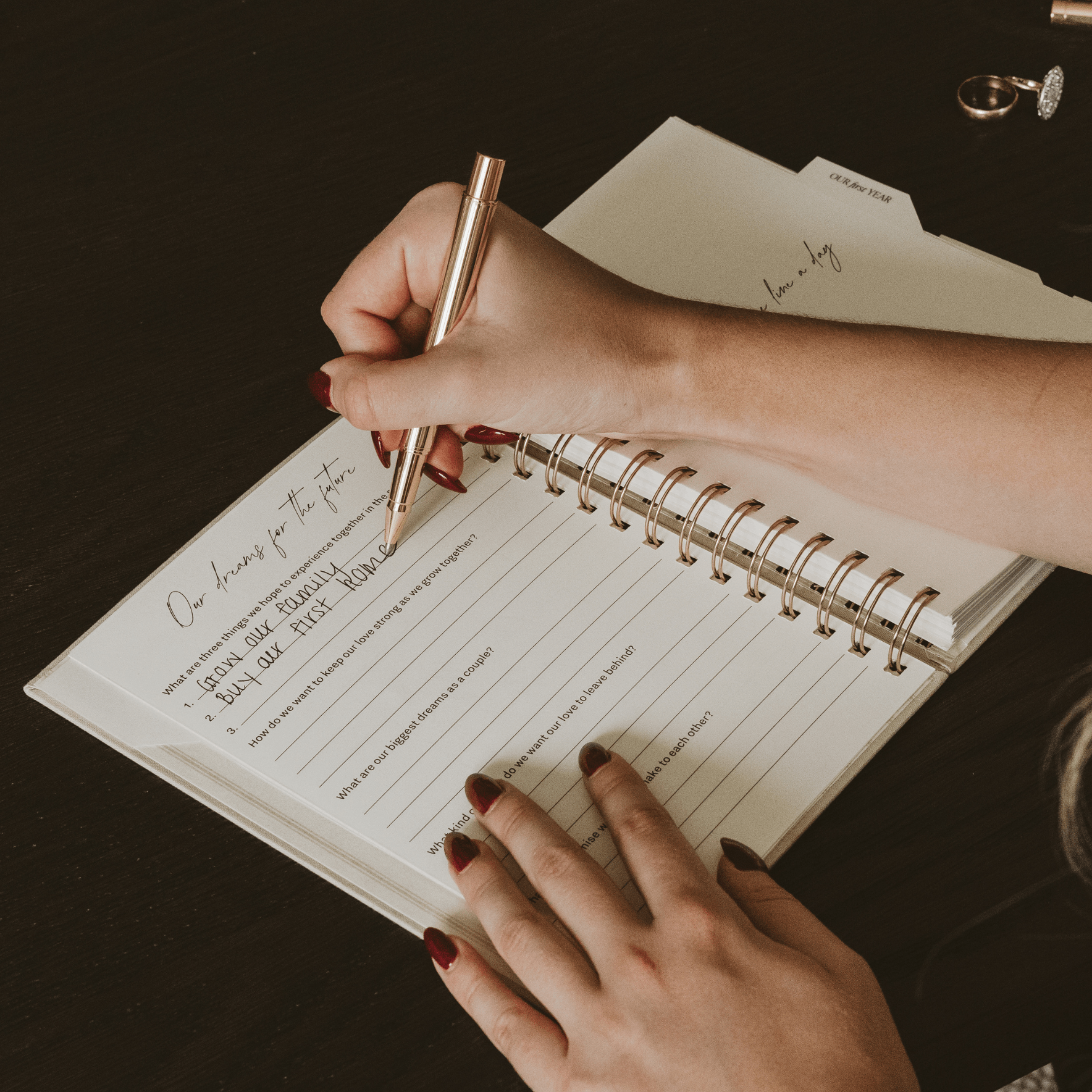 Newlywed One Line A Day Prompted Journal