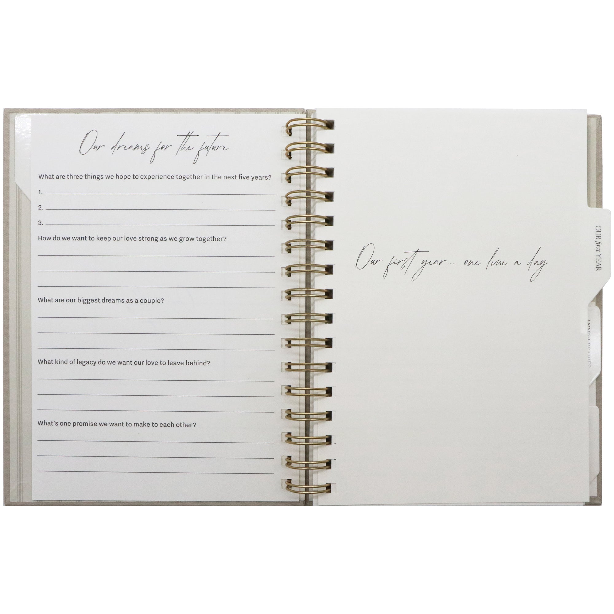 Newlywed One Line A Day Prompted Journal