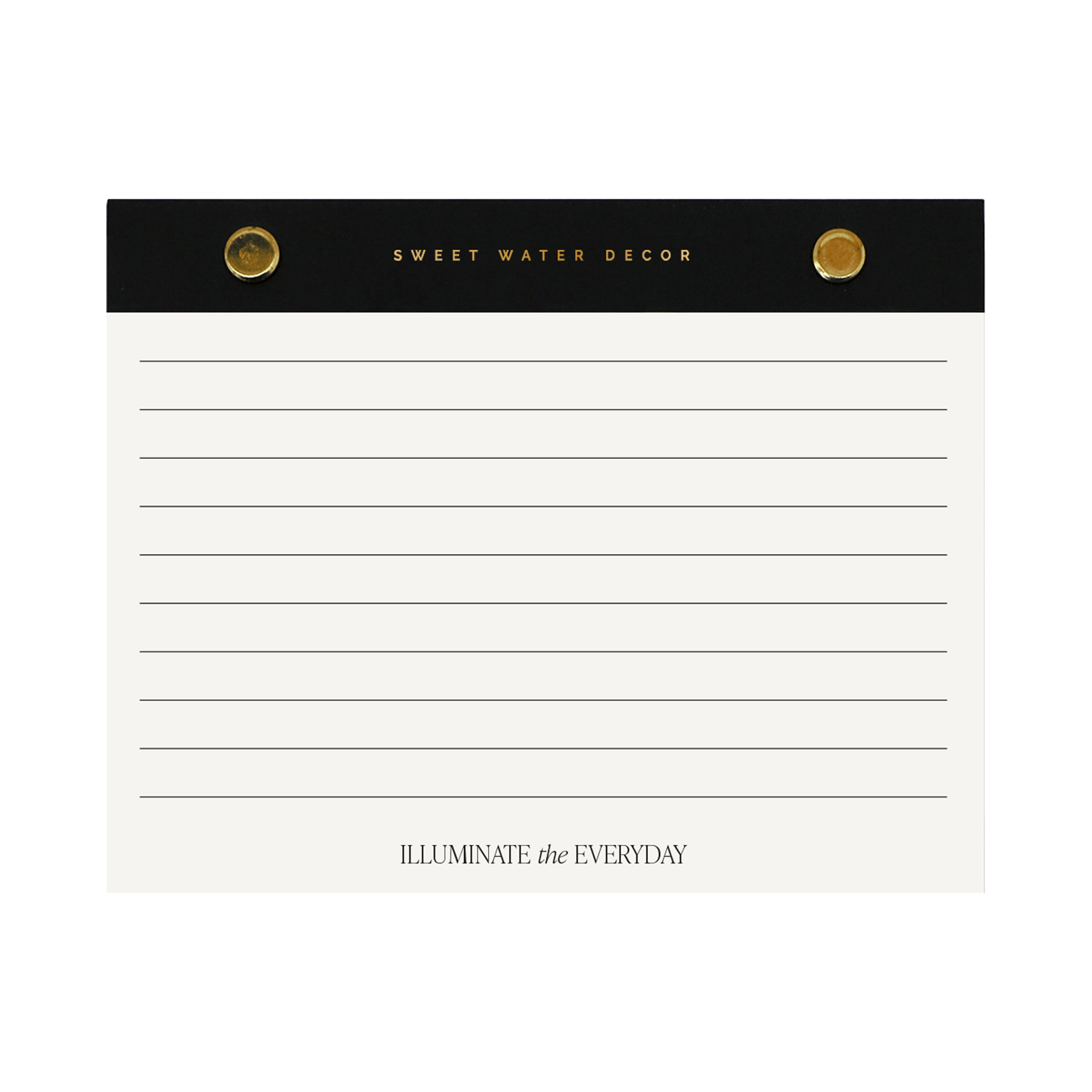 Small Gold Rivet Basic Notepad