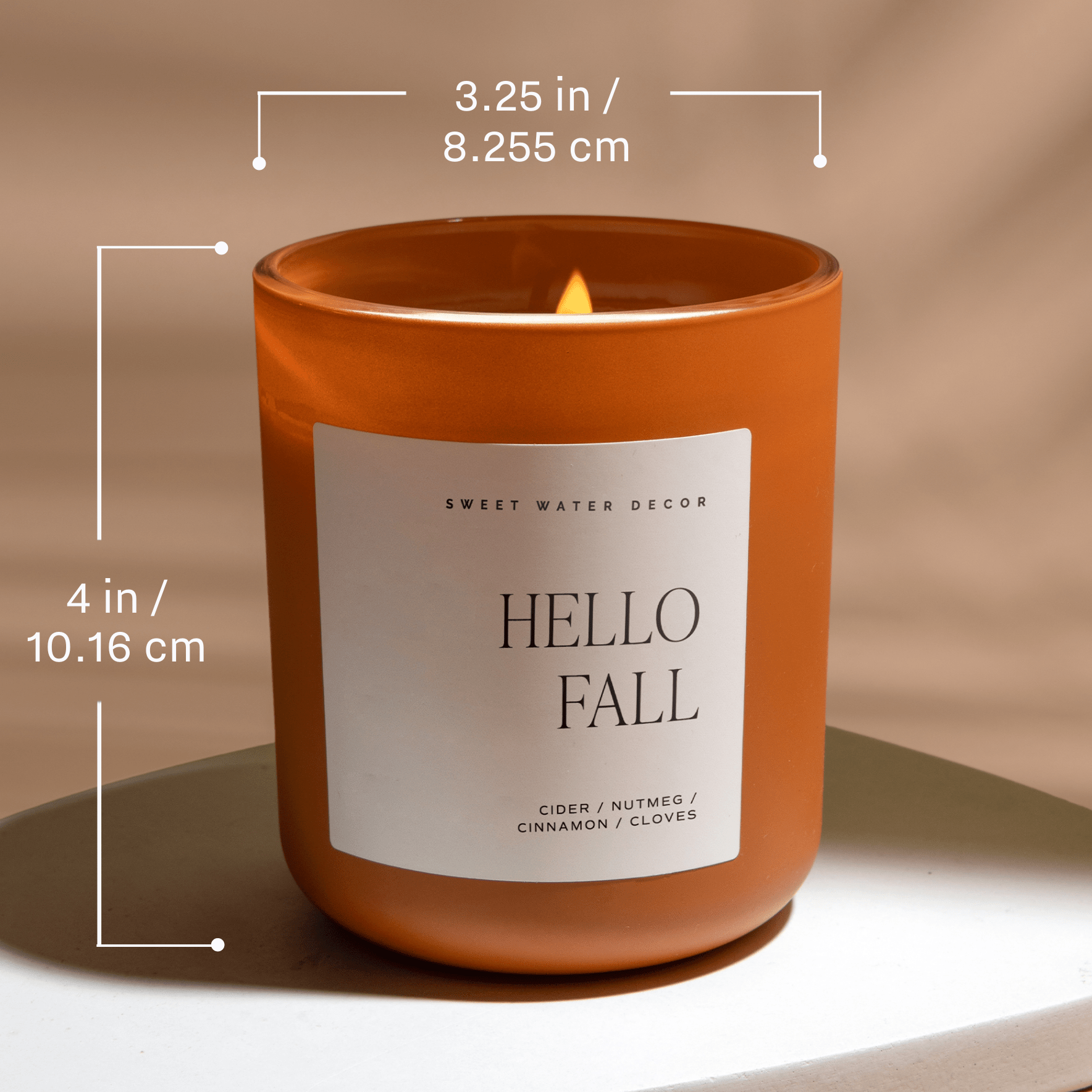 Trick or Treat Soy Candle - Orange Matte Jar - 15 oz
