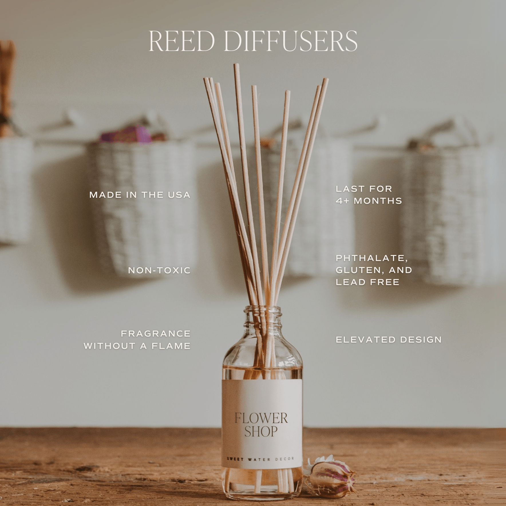Sandalwood Rose Clear Reed Diffuser