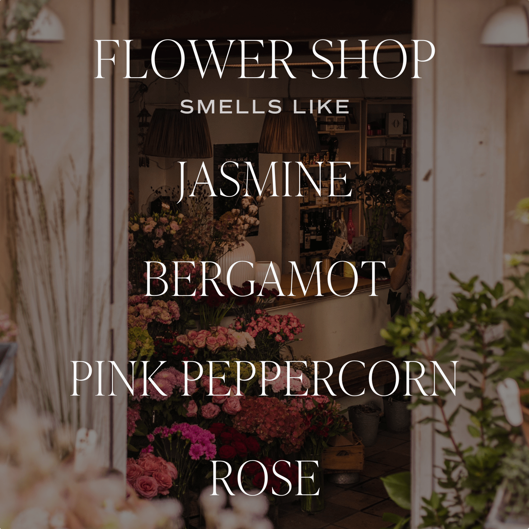 Flower Shop Soy Candle - Clear Jar - 9 oz