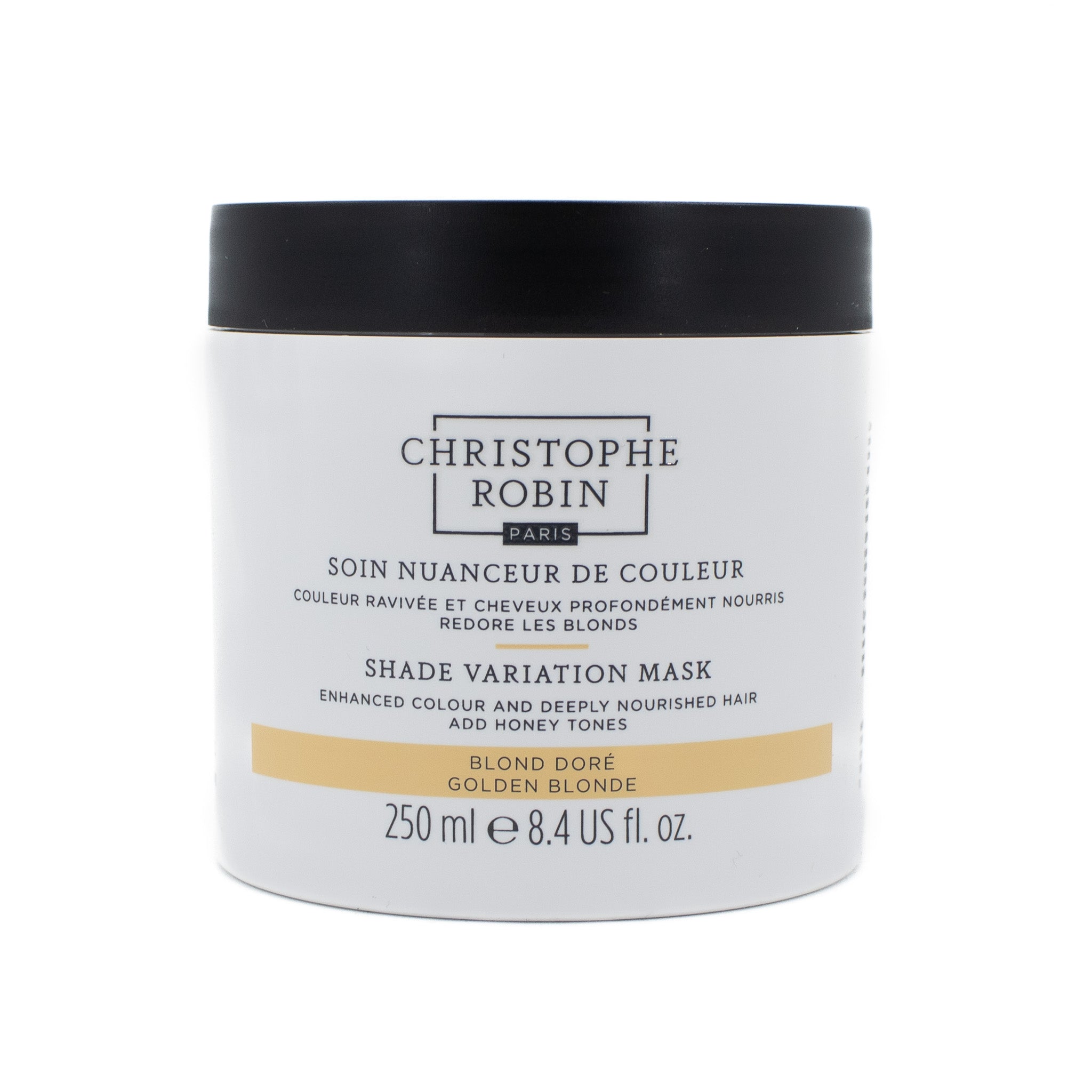 Mascarilla de variación de tono Christophe Robin RUBIO DORADO 8.4 oz - Caja Imperfect