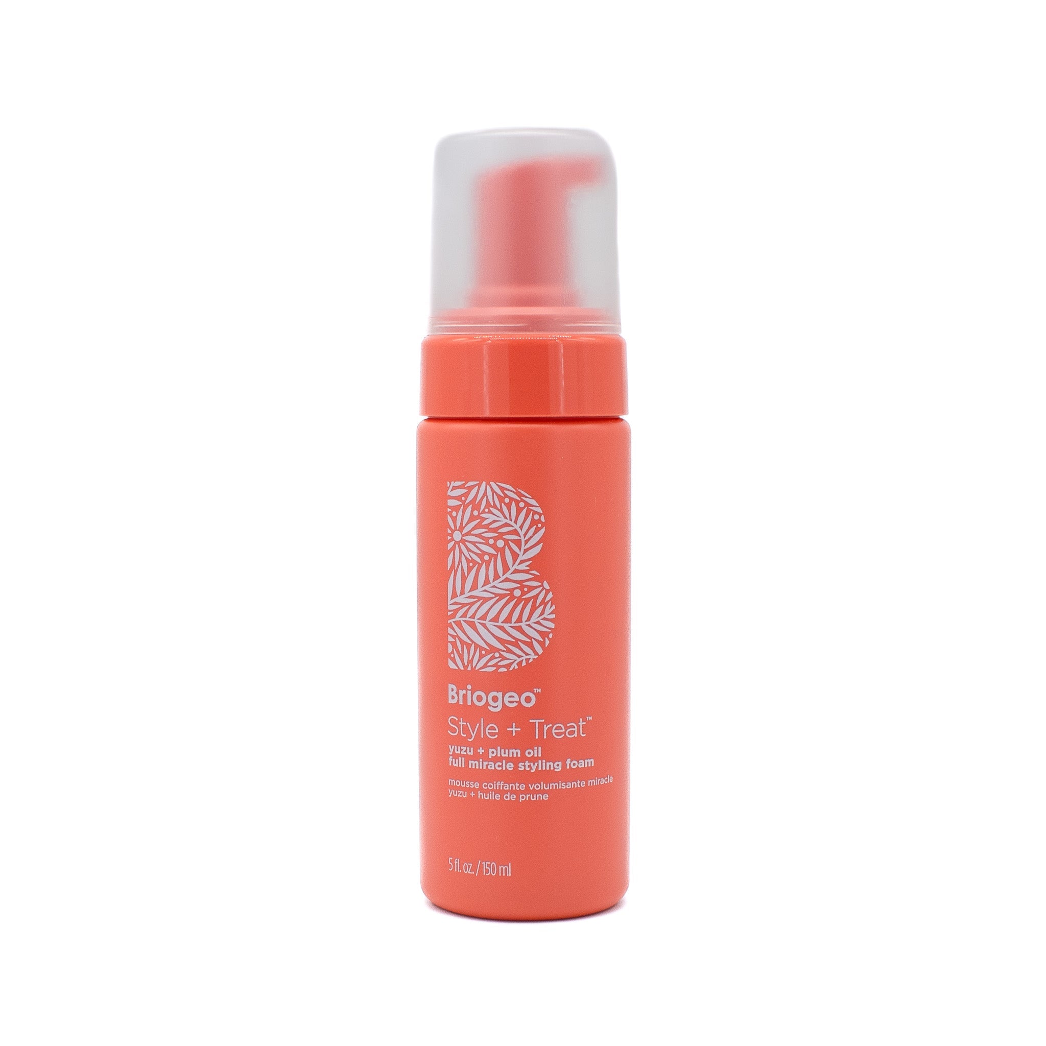 Briogeo Style + Treat Yuzu + Plum Oil Espuma fijadora milagrosa completa 5 oz - Falta una pequeña cantidad