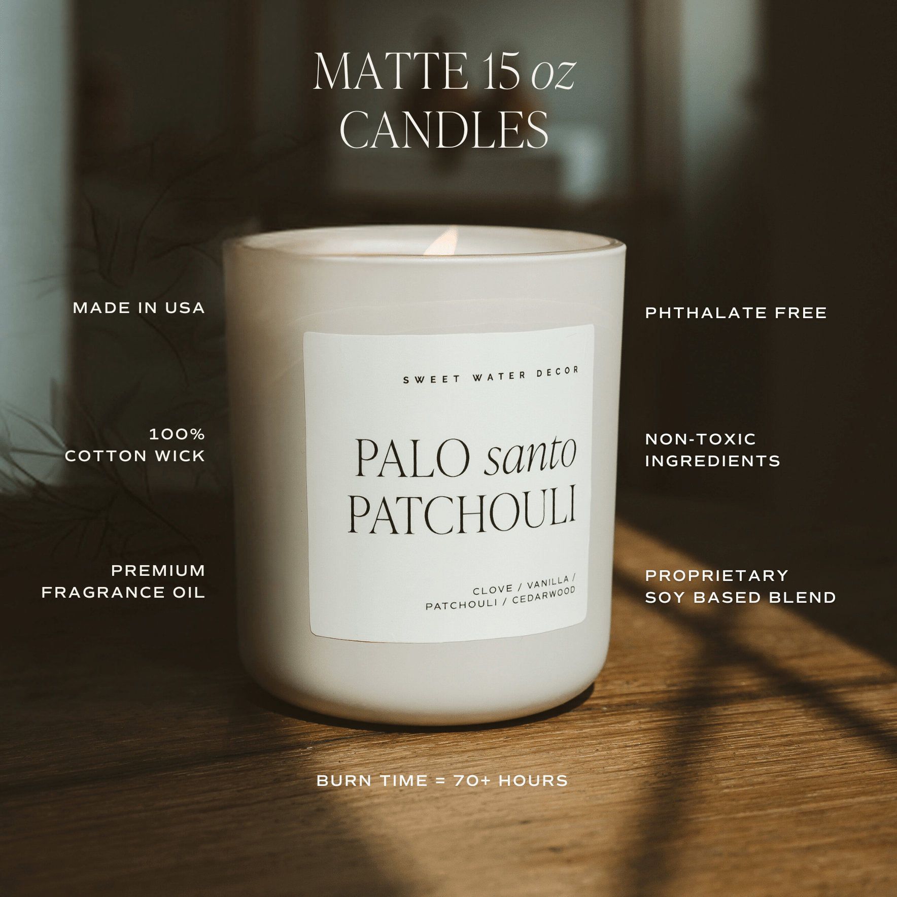 Spa Day Soy Candle - Tan Matte Jar - 15 oz