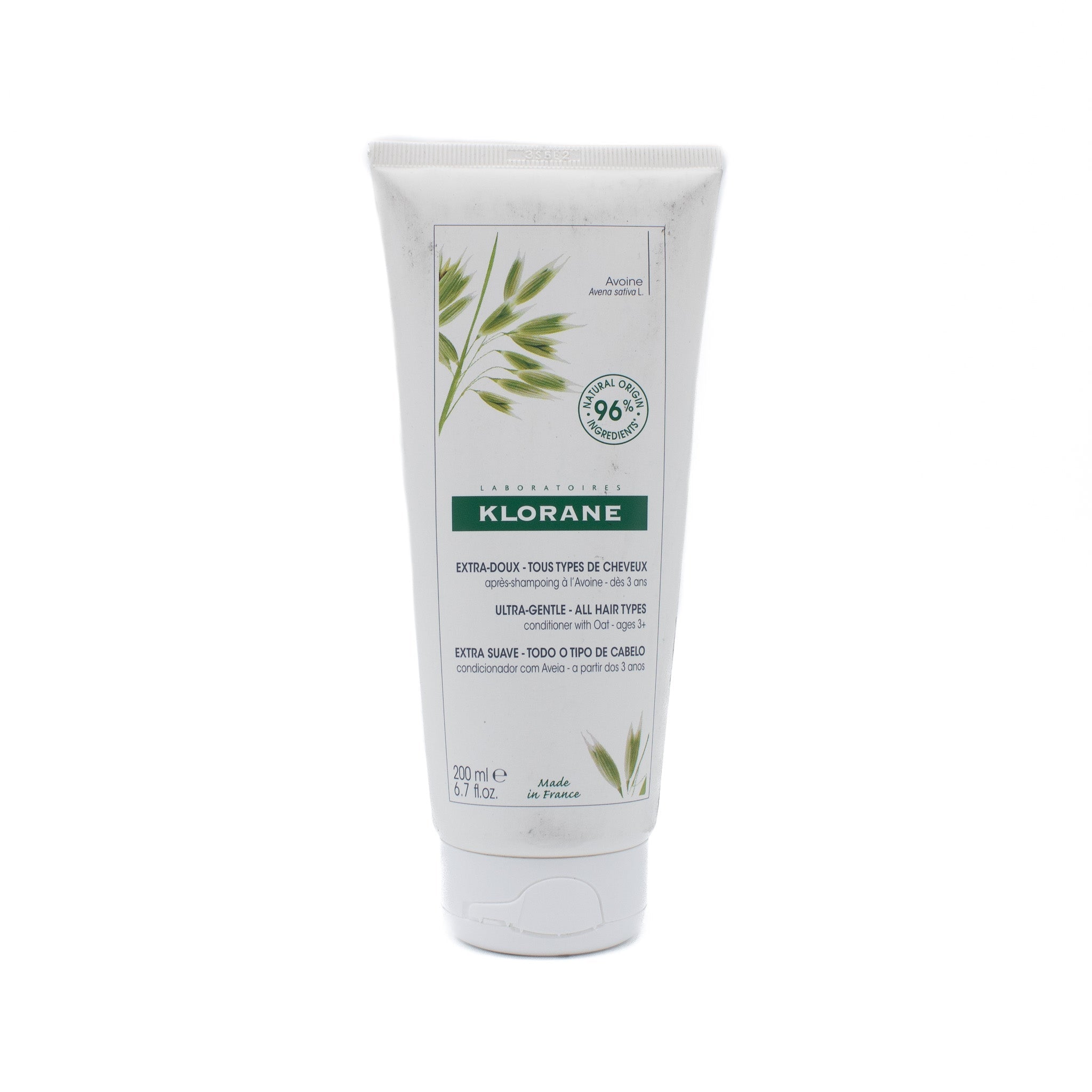 KLORANE Ultra-Gentle All Hair Types Conditioner With Oat 6.7oz - Imperfect Container