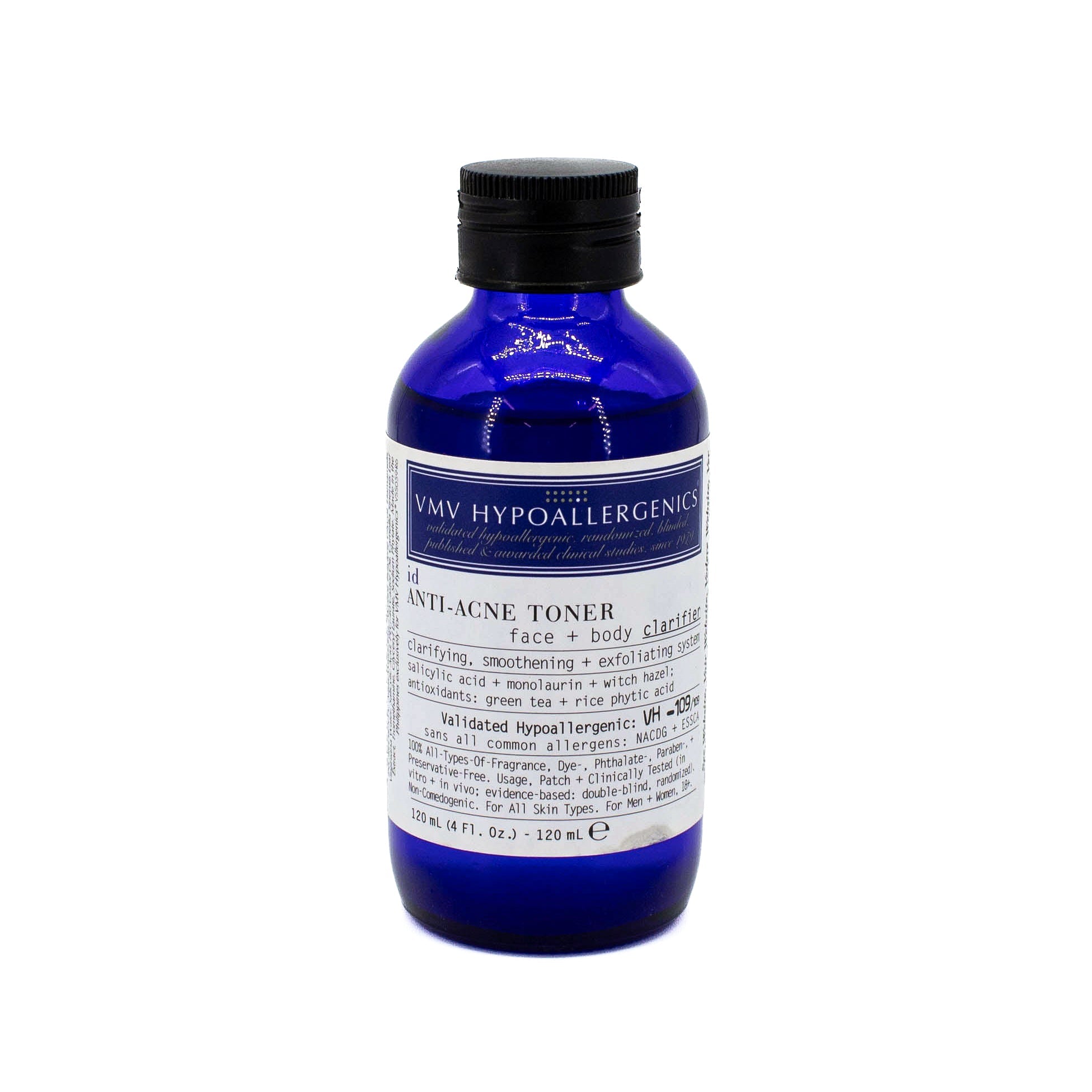 Tónico antiacné VMV HYPOALLERGENICS id de 4 oz (falta poca cantidad)