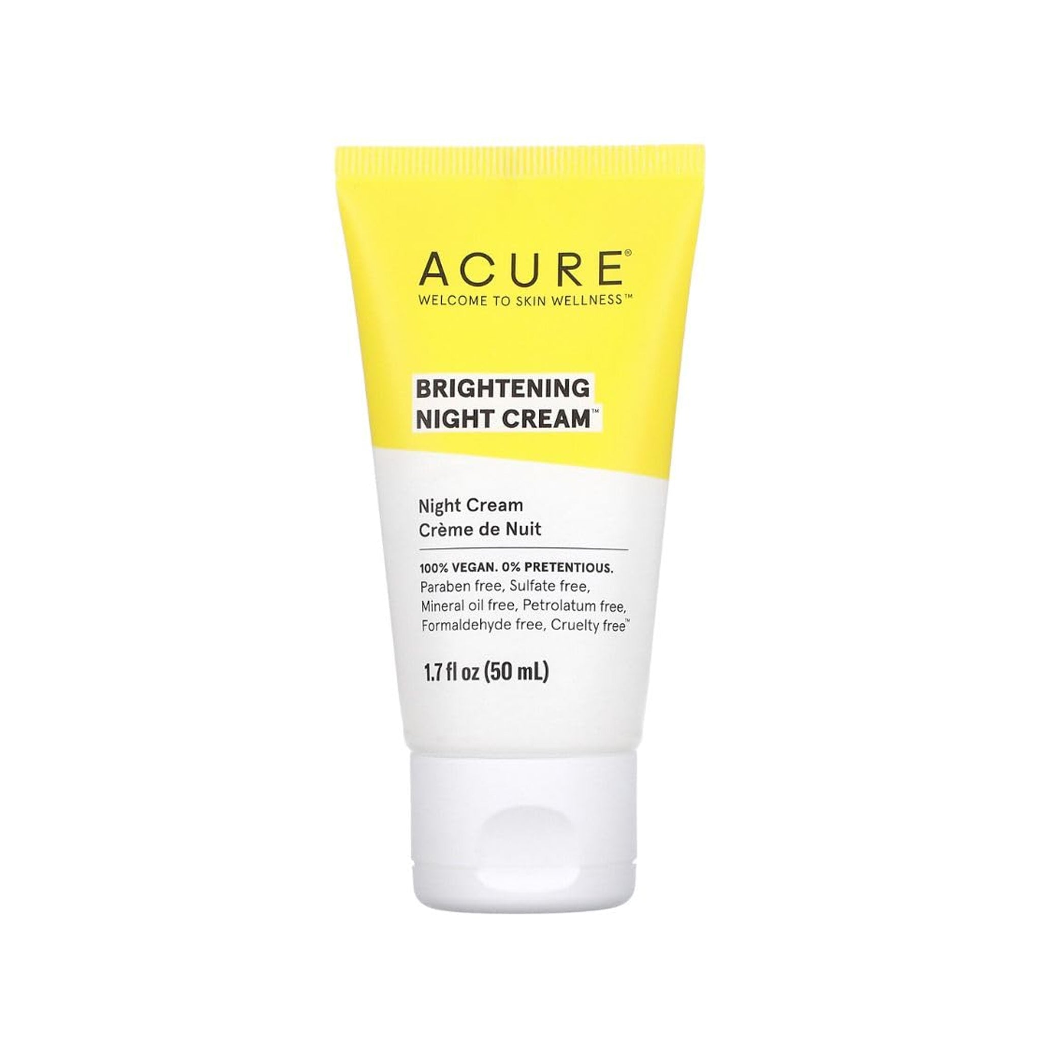 Crema de noche iluminadora Acure 50 ml - Nueva