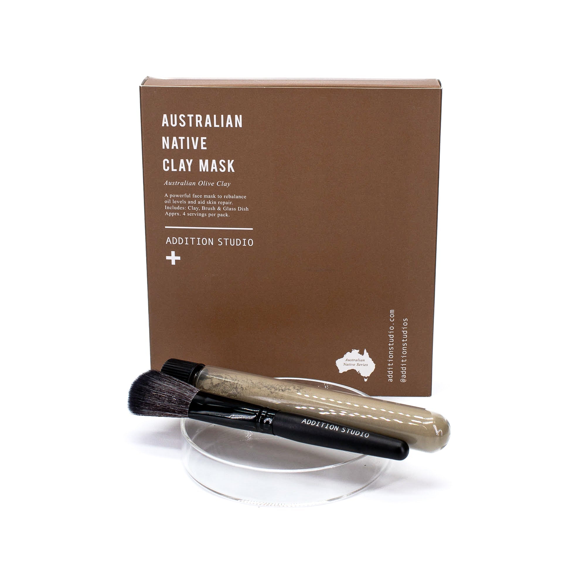 Set de mascarillas de arcilla nativa australiana de addition studio - Caja imperfecta