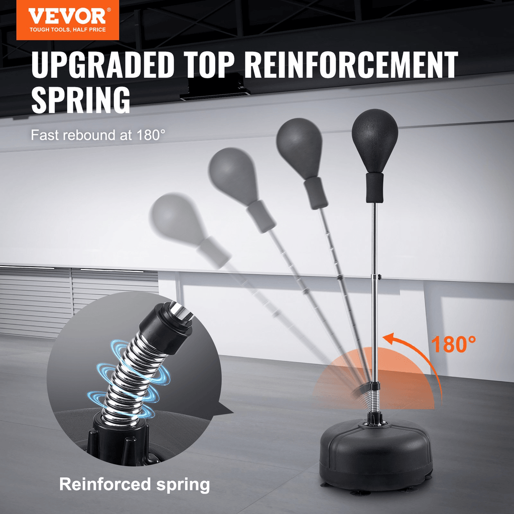Adjustable Reflex Punching Bag with Gloves & Stand - VEVOR