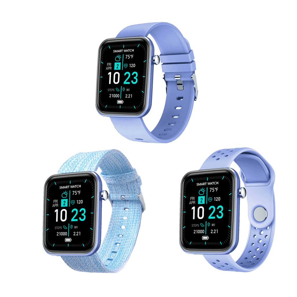 Advanced Smartwatch with Three Interchangeable Bands – Wellness & Activity Tracker