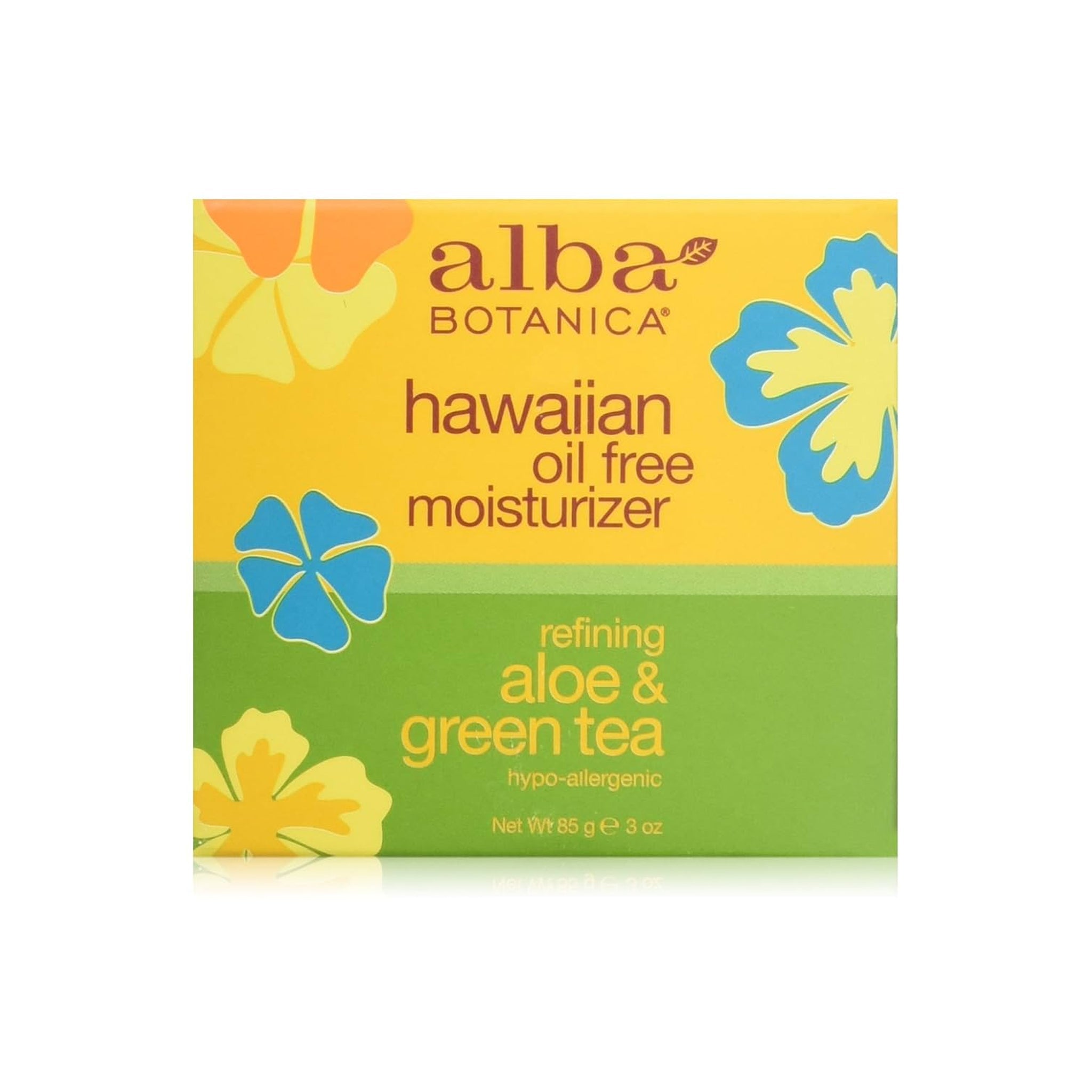 Hidratante sin aceite hawaiano Alba Batanica con aloe y té verde, 3 oz - Nuevo