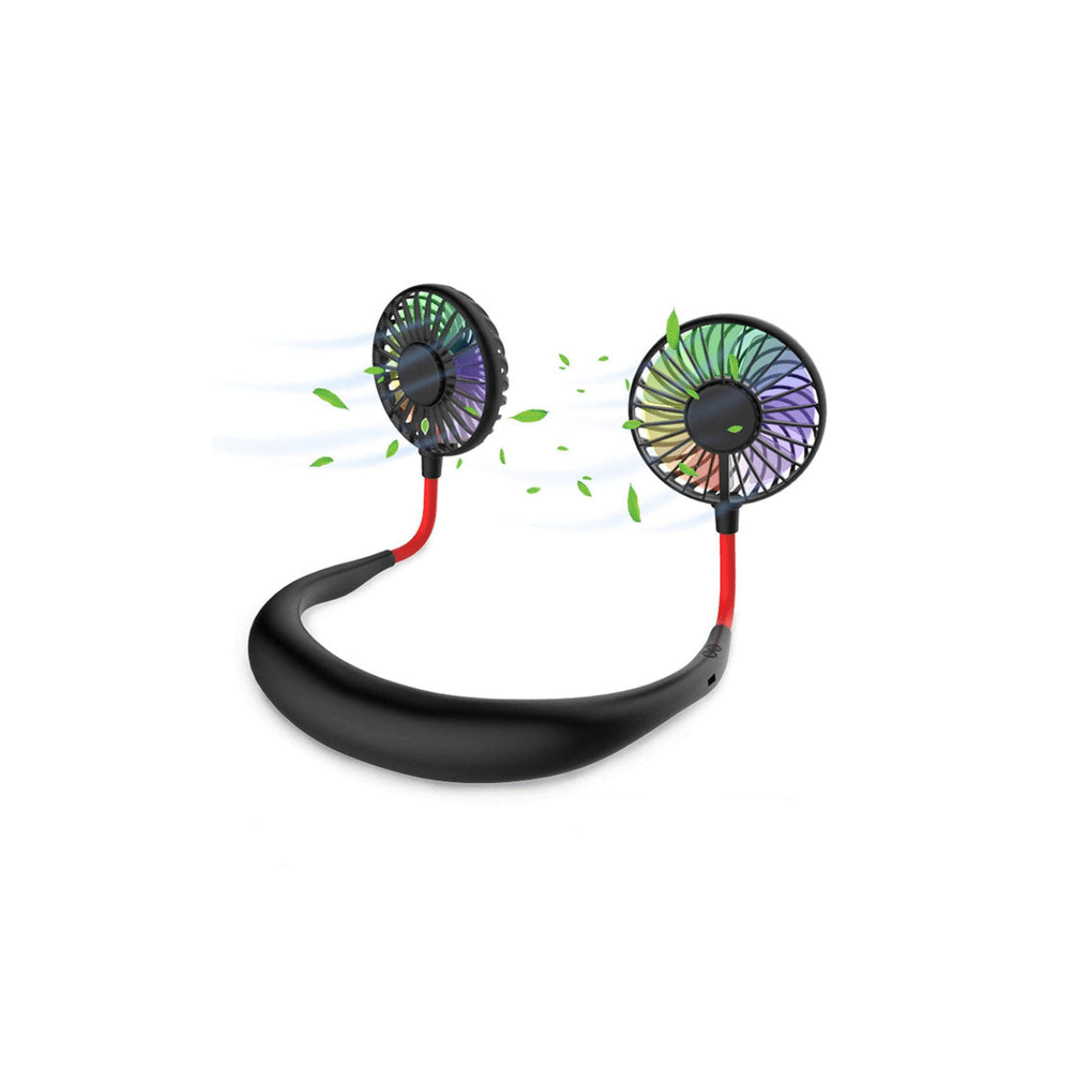 Beat The Heat Double Cool Cordless Breezy Mini Collar Fan – Stay Cool & Comfortable Anywhere