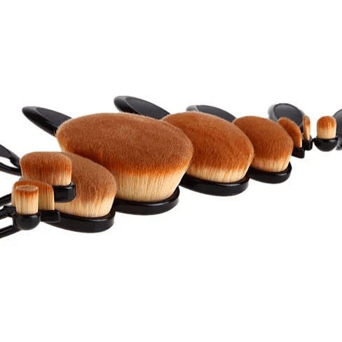 Beauty Experts Set of 10 Oval Beauty Brushes – Elevate Your Makeup Routine