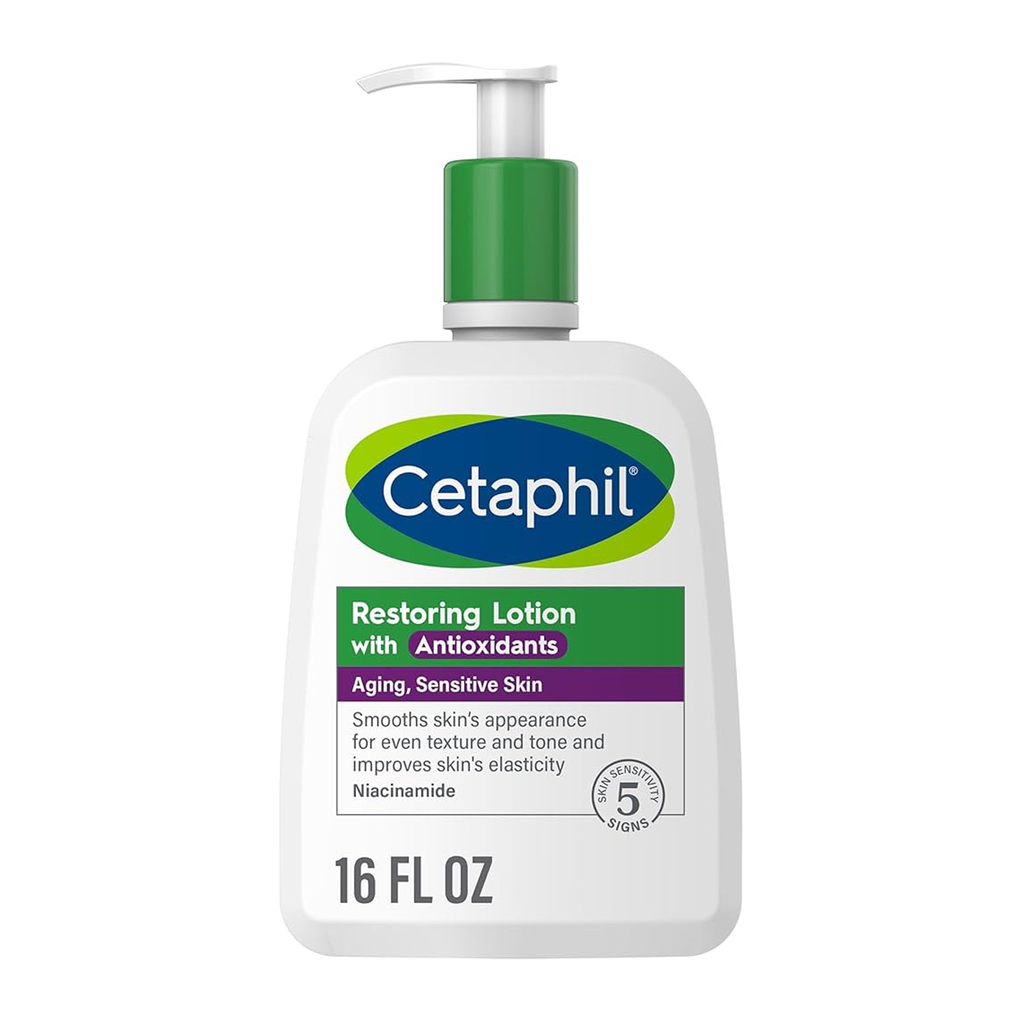 Loción corporal antioxidante restauradora Cetaphil sin perfume, 16 onzas líquidas - Nueva