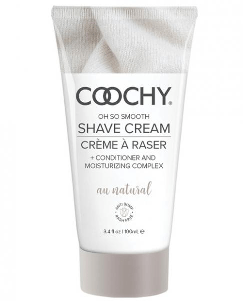 Coochy Au Natural Shave Cream for Sensitive Skin, 3.4 oz