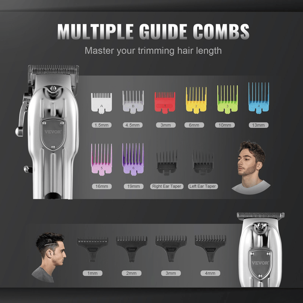 💇 Cordless Professional Hair Clippers Set – High-Speed Grooming Tool for Salon-Quality Results