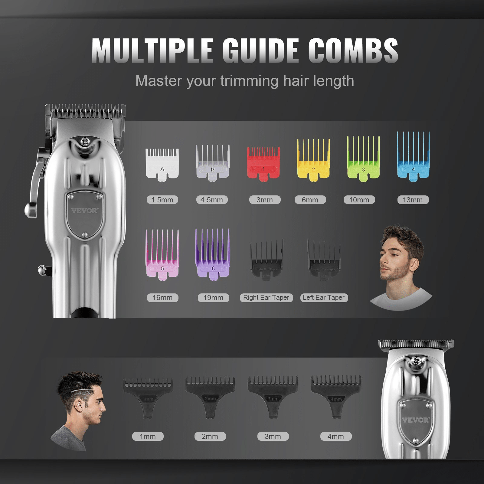 💇 Cordless Professional Hair Clippers Set – High-Speed Grooming Tool for Salon-Quality Results