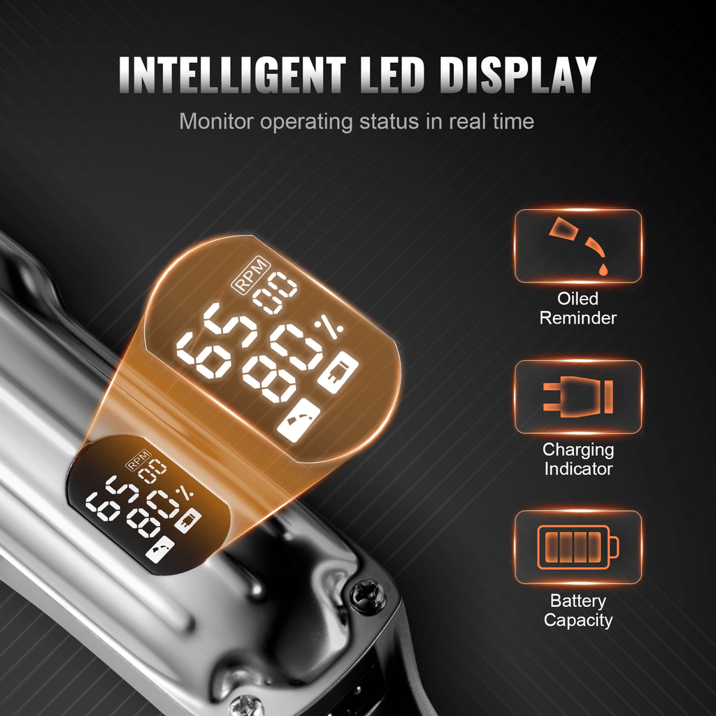 💇 Cordless Professional Hair Clippers Set – High-Speed Grooming Tool for Salon-Quality Results